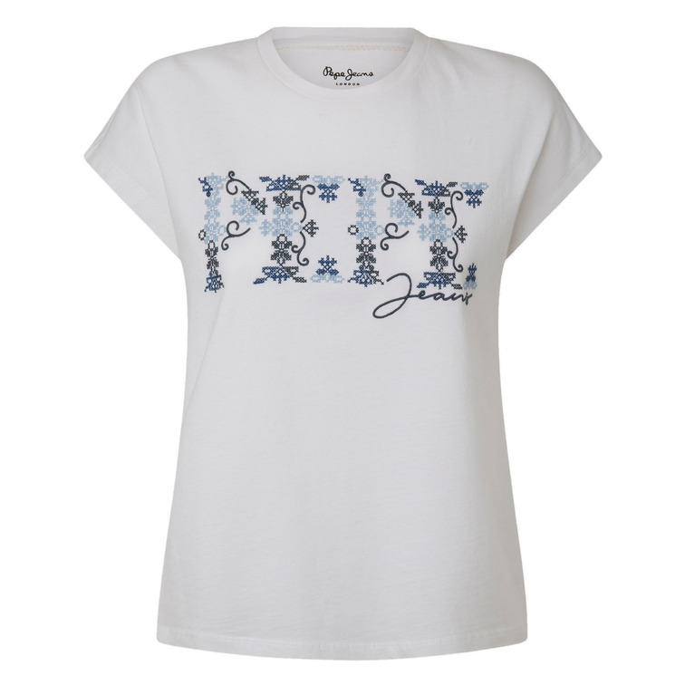 CAMISETA CON LOGO BORDADO MUJER PEPE JEANS NOLLY