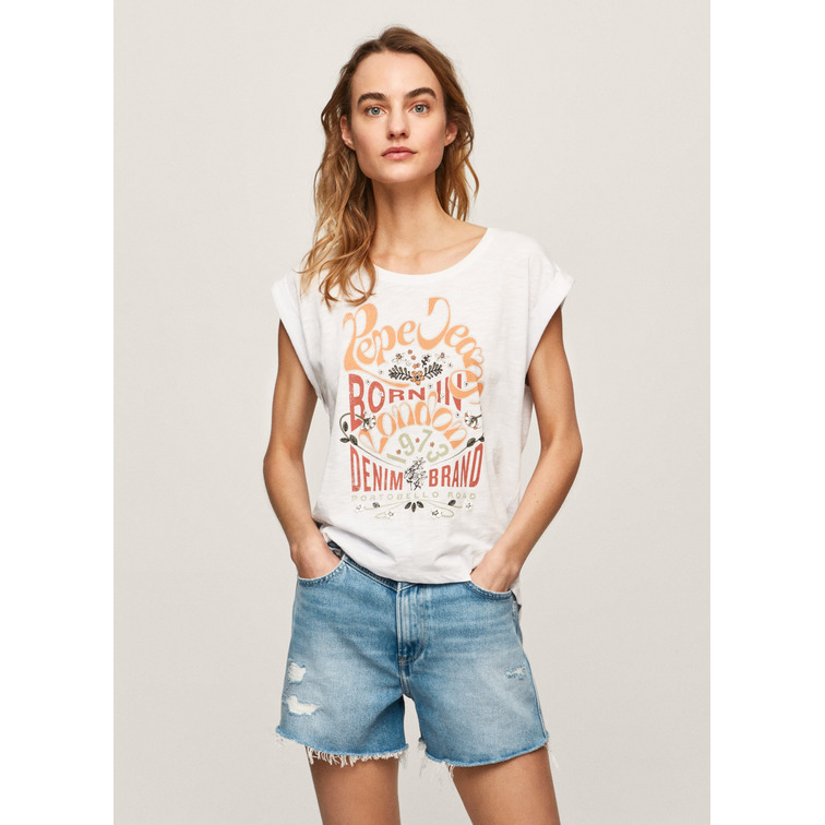 CAMISETA LOGO ESTAMPADO MUJER PEPE JEANS KAYLEE ONNA