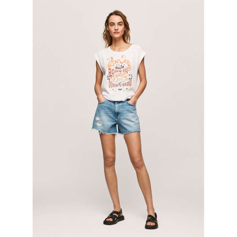 CAMISETA LOGO ESTAMPADO MUJER PEPE JEANS KAYLEE ONNA
