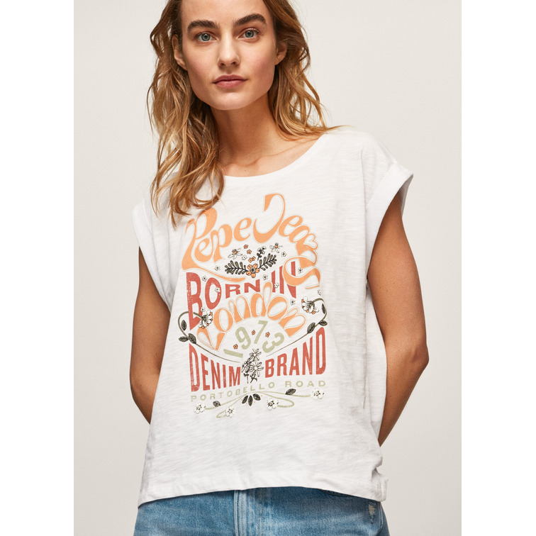 CAMISETA LOGO ESTAMPADO MUJER PEPE JEANS KAYLEE ONNA