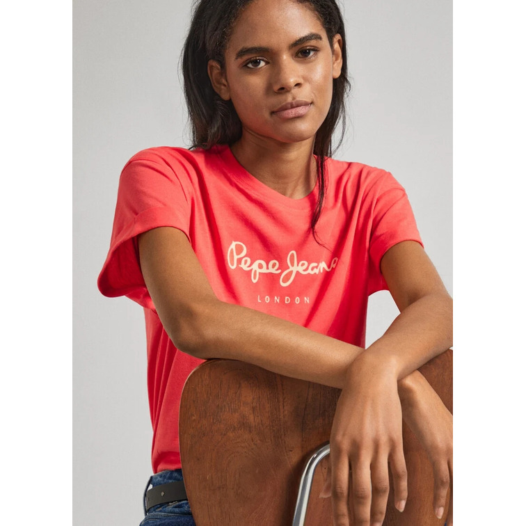 CAMISETA LOGO ESTAMPADO FIT BOXY MUJER PEPE JEANS