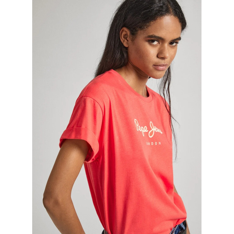 CAMISETA LOGO ESTAMPADO FIT BOXY MUJER PEPE JEANS