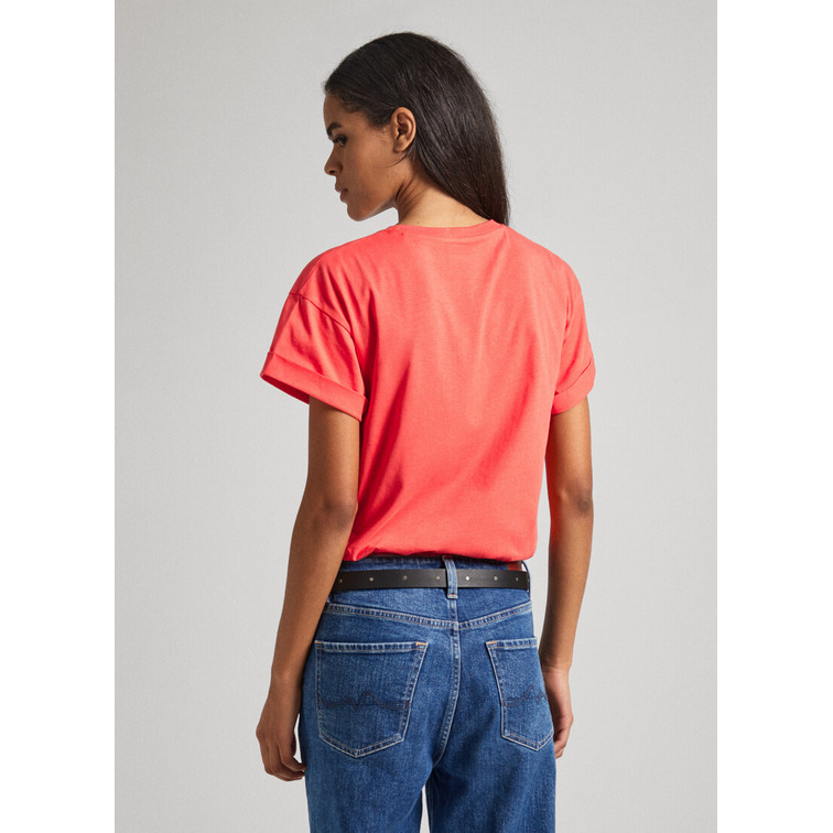 CAMISETA LOGO ESTAMPADO FIT BOXY MUJER PEPE JEANS
