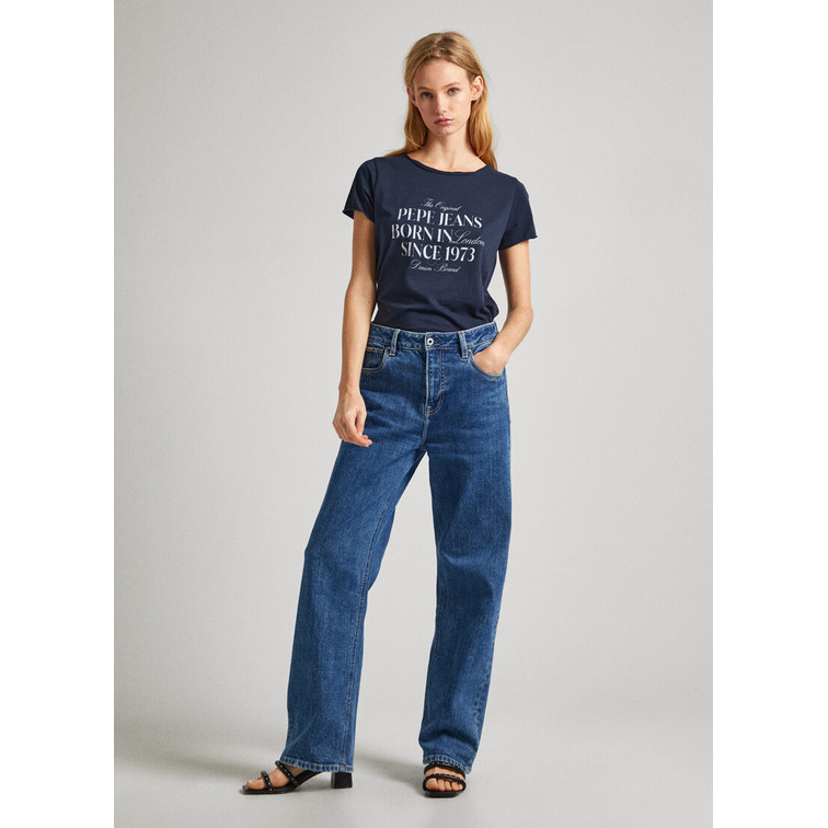CAMISETA LOGO ESTAMPADO FIT RELAXED MUJER PEPE JEANS