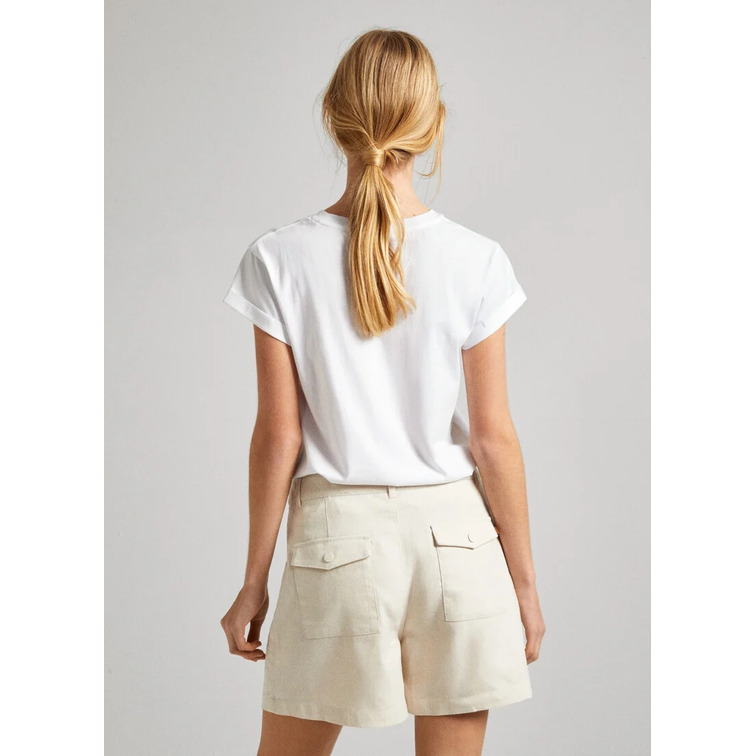 CAMISETA LOGO ESTAMPADO FIT SLIM MUJER PEPE JEANS