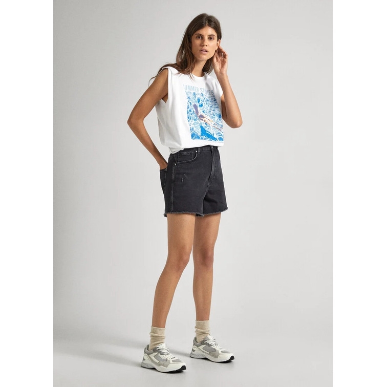 CAMISETA MANGA SISA FIT OVERSIZE MUJER PEPE JEANS