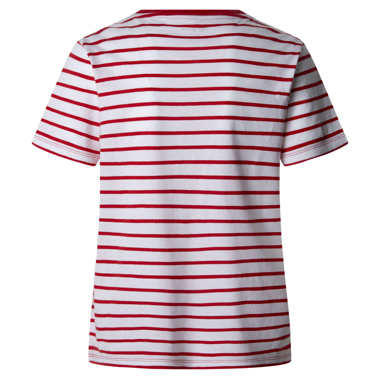 CAMISETA A RAYAS MUJER PEPE JEANS LOGO ESTAMPADO