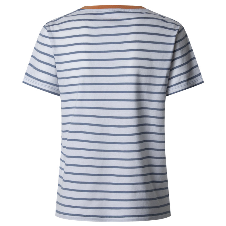 CAMISETA A RAYAS MUJER PEPE JEANS LOGO ESTAMPADO