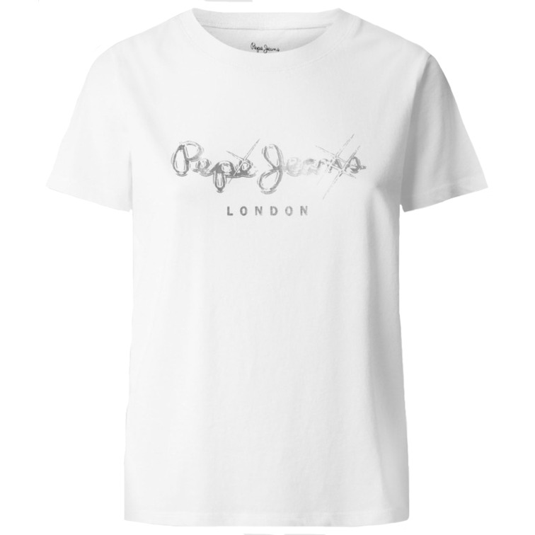 CAMISETA MUJER PEPE JEANS LOGO EN PECHO