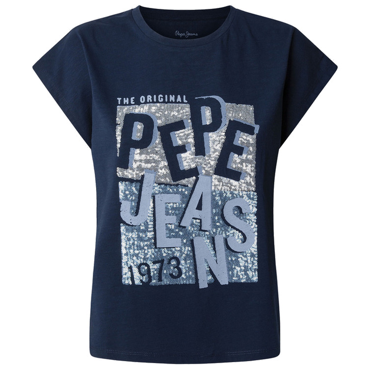 CAMISETA MUJER PEPE JEANS MAXILOGO ESTAMPADO