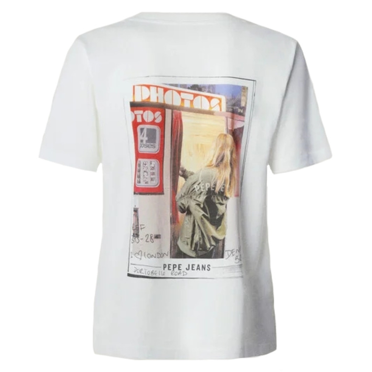CAMISETA MUJER PEPE JEANS ESPALDA ESTAMPADA
