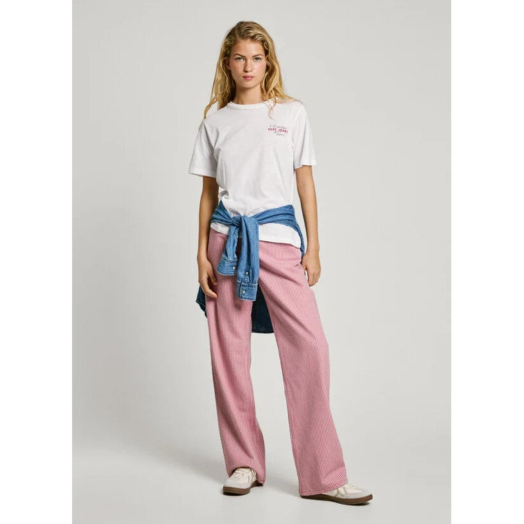 CAMISETA MUJER PEPE JEANS ESPALDA ESTAMPADA