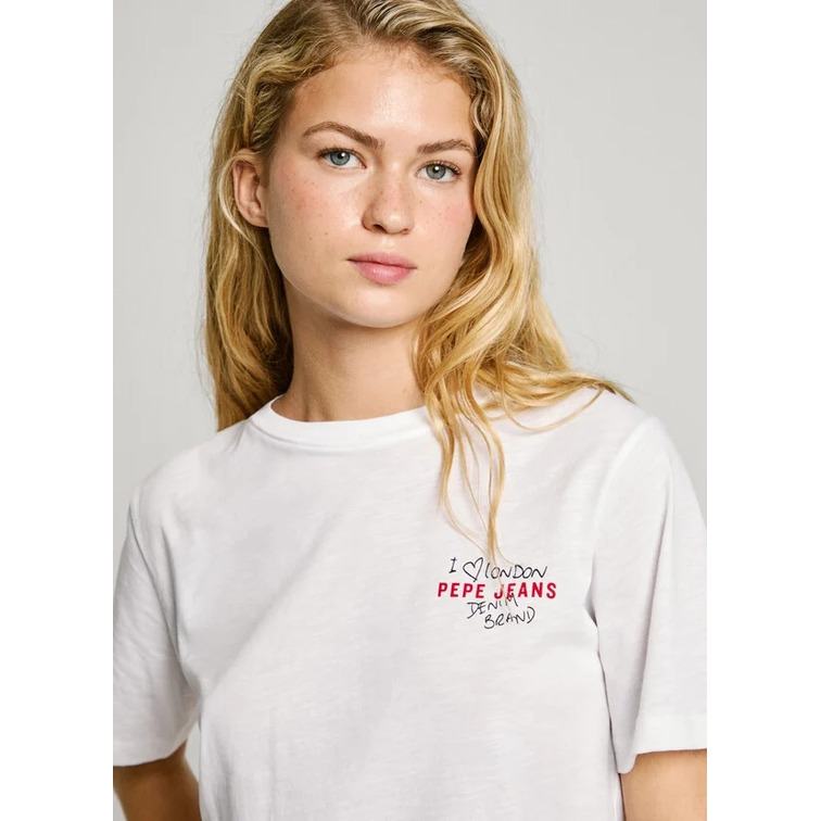 CAMISETA MUJER PEPE JEANS ESPALDA ESTAMPADA