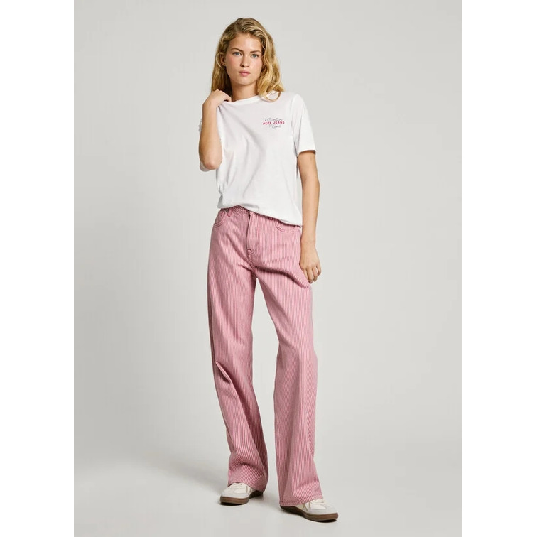CAMISETA MUJER PEPE JEANS ESPALDA ESTAMPADA