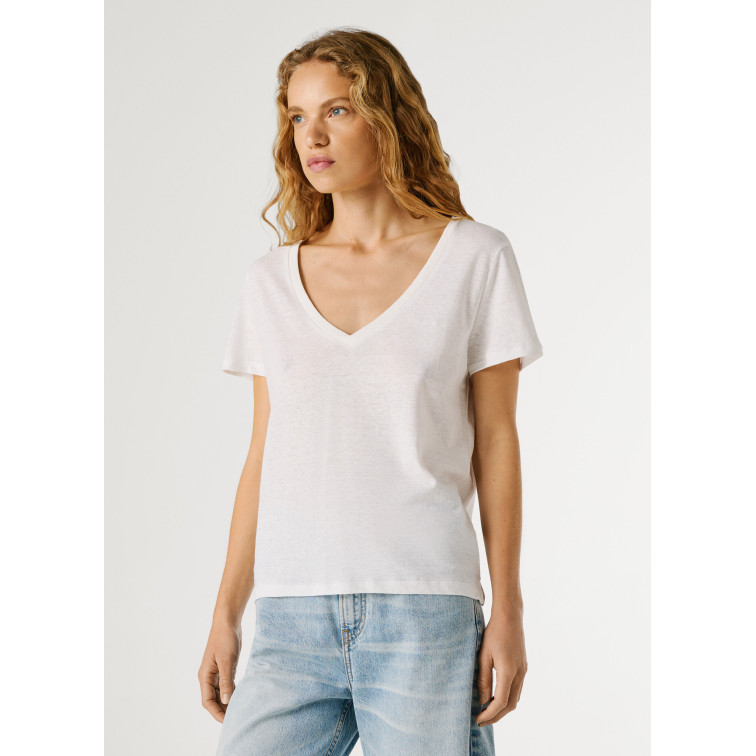 CAMISETA MUJER  PEPE JEANS MEGAN V-NECK