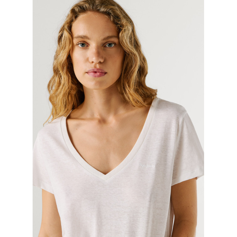 CAMISETA MUJER  PEPE JEANS MEGAN V-NECK