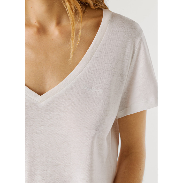CAMISETA MUJER  PEPE JEANS MEGAN V-NECK