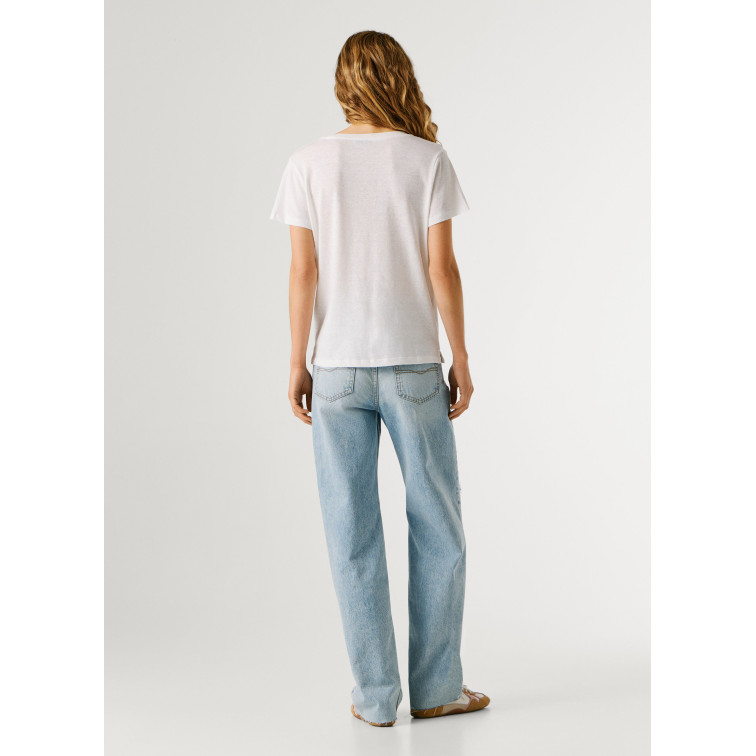 CAMISETA MUJER  PEPE JEANS MEGAN V-NECK