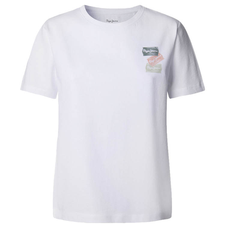 CAMISETA MUJER  PEPE JEANS ILUSTRACION MULTICOLOR FIT REGULAR