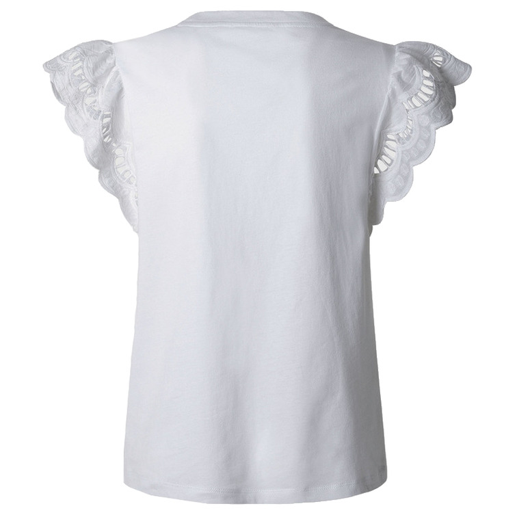 CAMISETA MUJER PEPE JEANS MANGAS BORDADAS