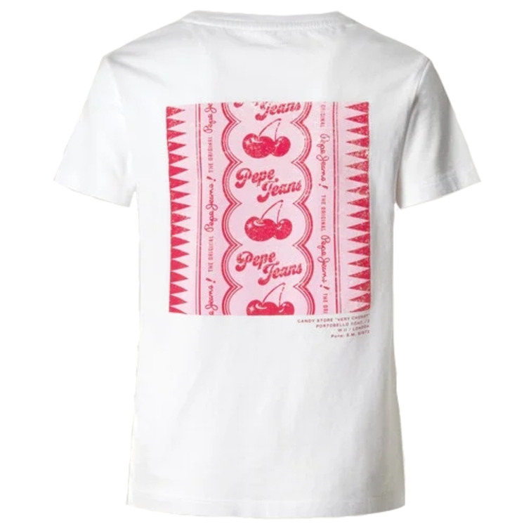 CAMISETA MUJER PEPE JEANS ESPALDA ESTAMPADA