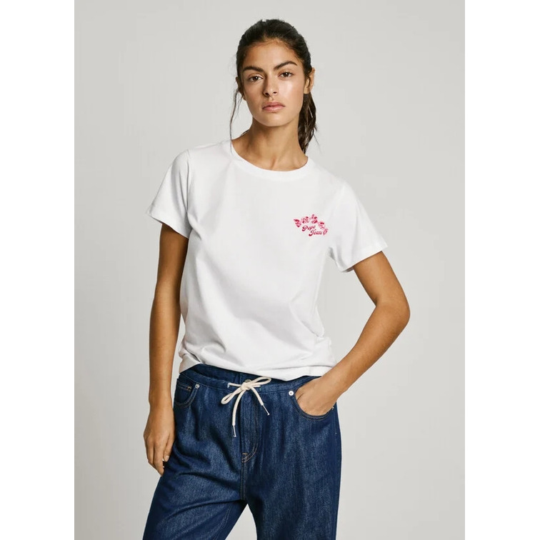 CAMISETA MUJER PEPE JEANS ESPALDA ESTAMPADA