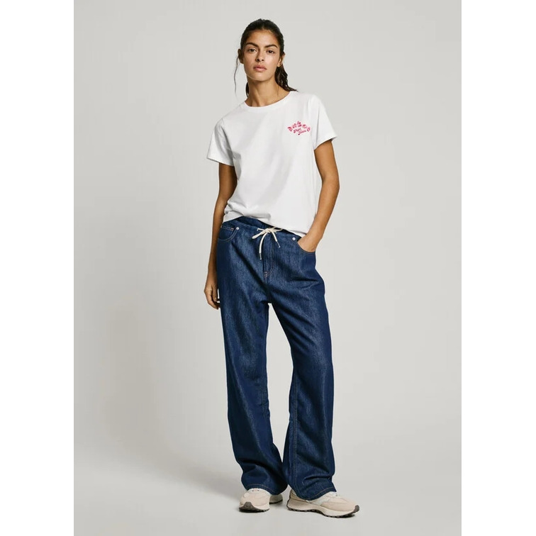 CAMISETA MUJER PEPE JEANS ESPALDA ESTAMPADA