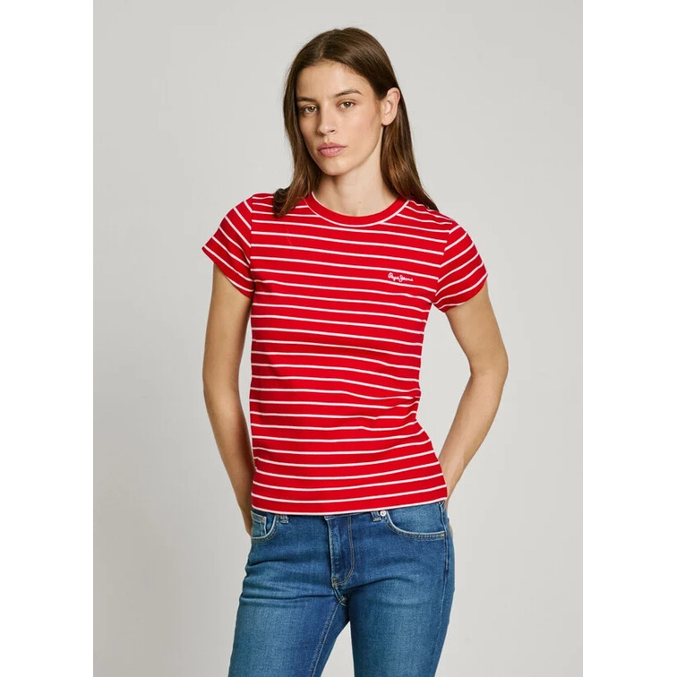 CAMISETA CANALE MUJER PEPE JEANS DE RAYAS