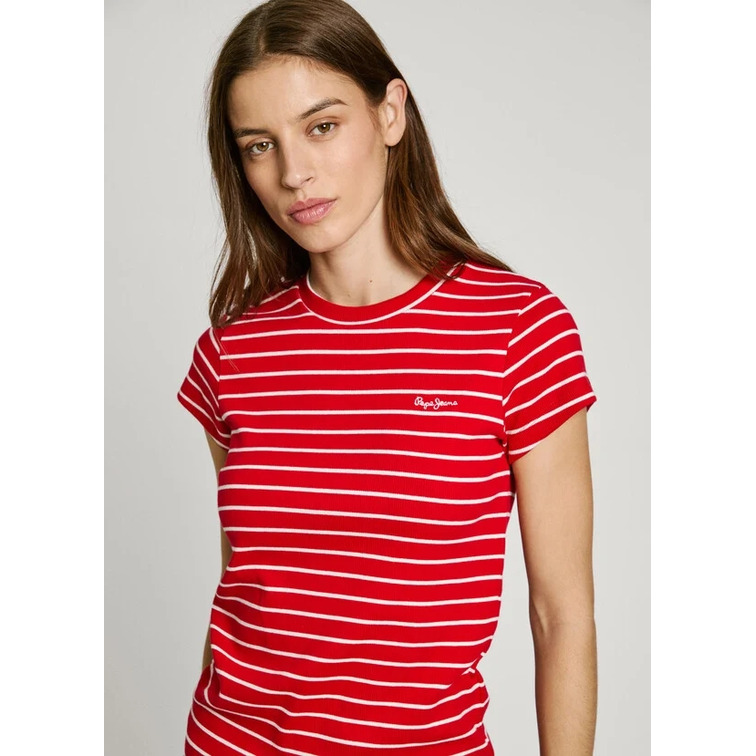CAMISETA CANALE MUJER PEPE JEANS DE RAYAS