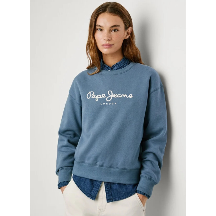 SUDADERA MUJER PEPE JEANS CON LOGO