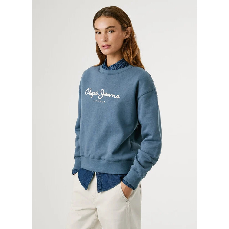 SUDADERA MUJER PEPE JEANS CON LOGO