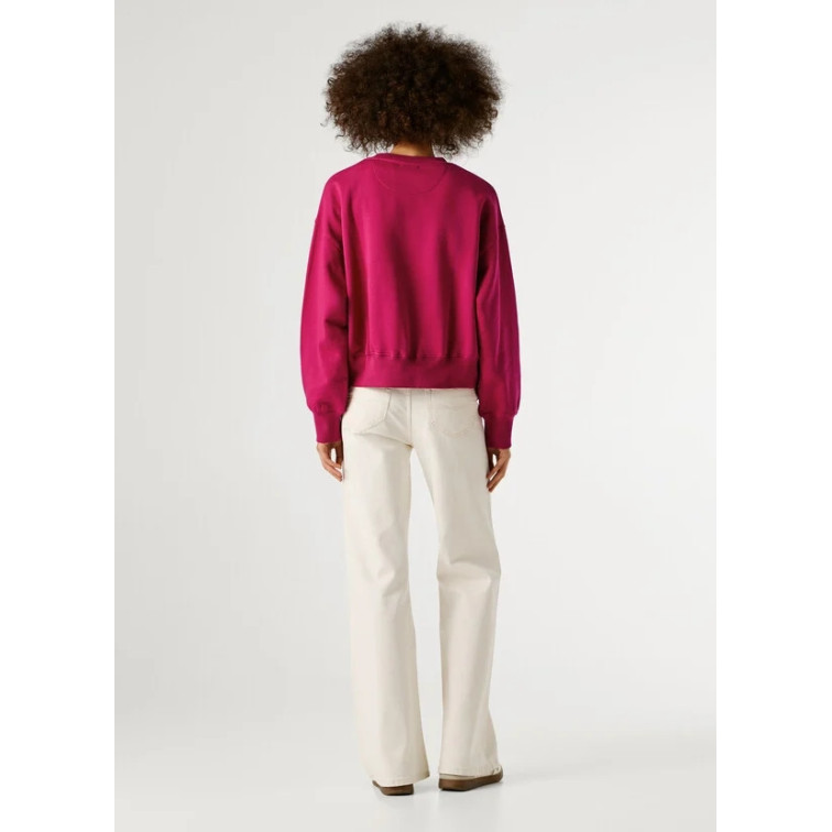 SUDADERA CUELLO REDONDO MUJER PEPE JEANS CON LOGO