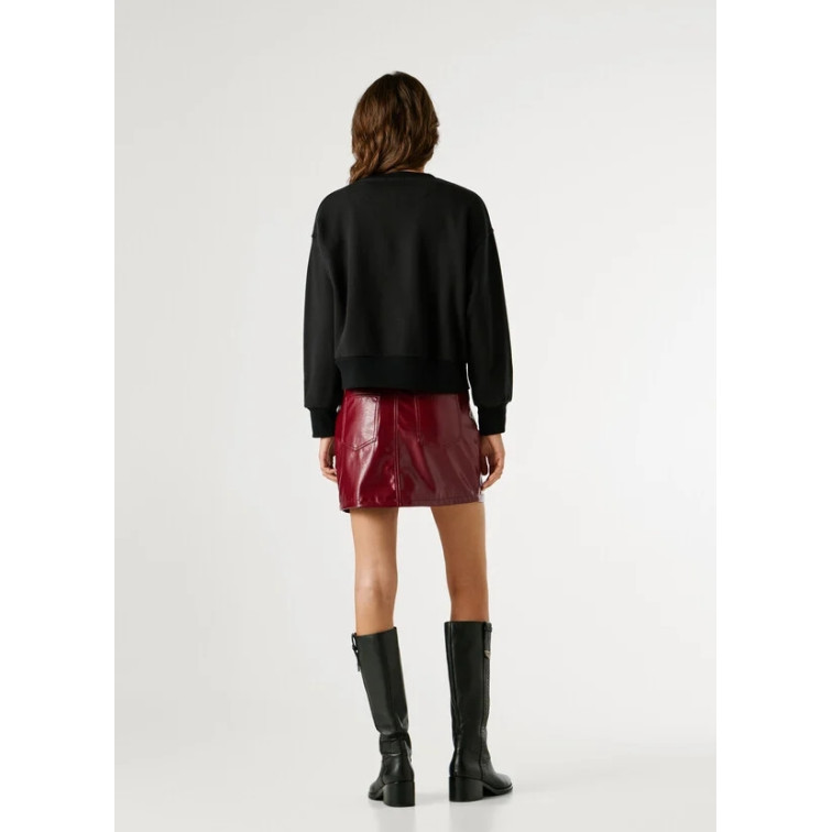 SUDADERA CUELLO REDONDO MUJER PEPE JEANS CON TACHUELAS