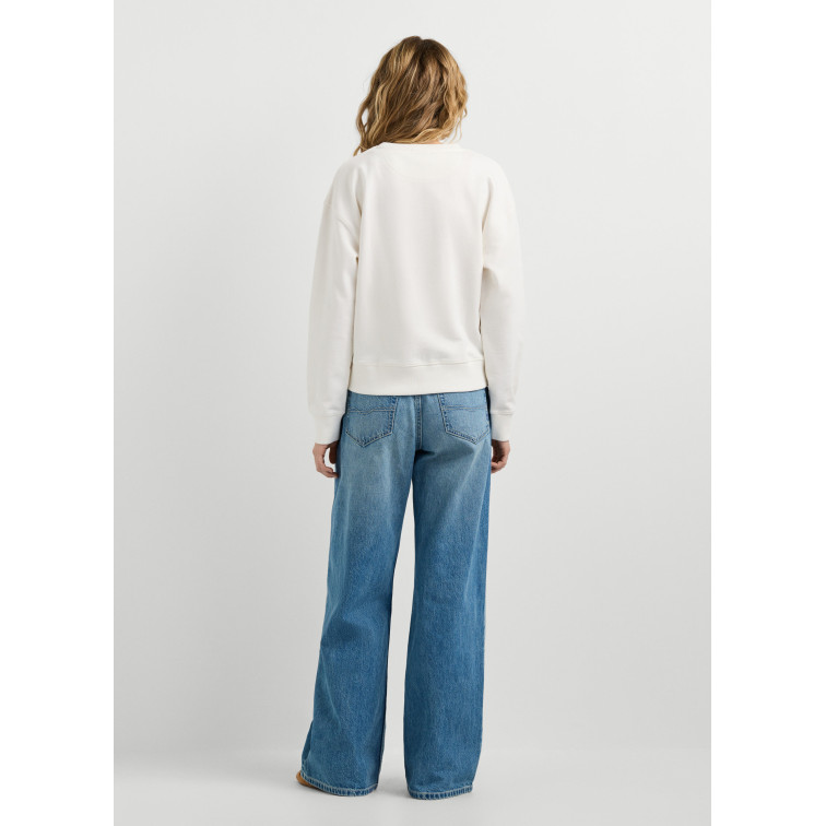 SUDADERA MUJER  PEPE JEANS CELESTE