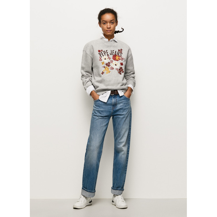 SUDADERA CON BORDADO FLORAL MUJER PEPE JEANS STEPHANIE