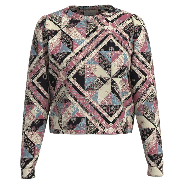 SUDADERA CON ESTAMPADO PATCHWORK MUJER PEPE JEANS LEIA