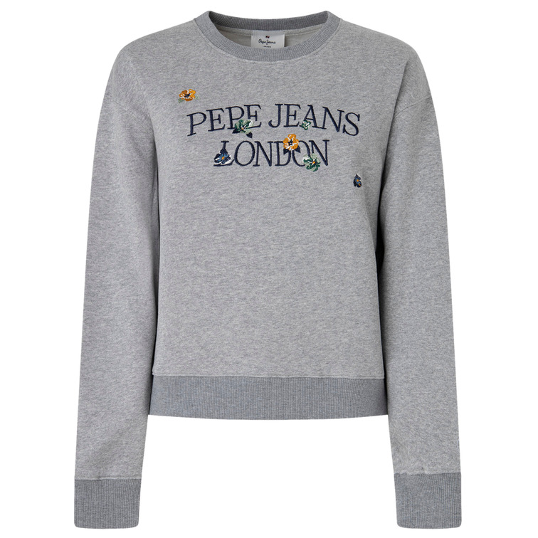 SUDADERA LOGO BORDADO MUJER PEPE JEANS VELLA