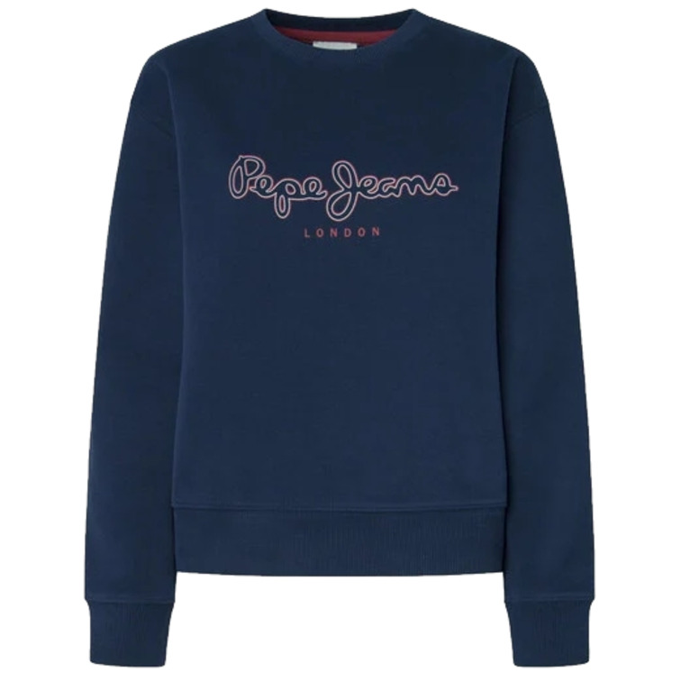SUDADERA MUJER PEPE JEANS CUELLO REDONDO CON LOGO