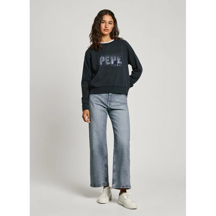 SUDADERA MUJER PEPE JEANS LOGO EN PECHO