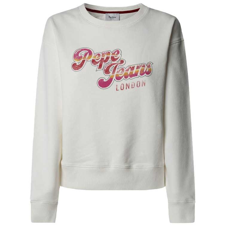 SUDADERA MUJER PEPE JEANS LOGO RETRO