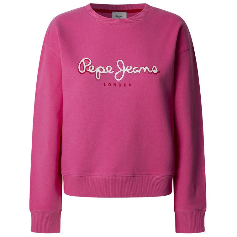 SUDADERA MUJER PEPE JEANS CON LOGO FIT REGULAR