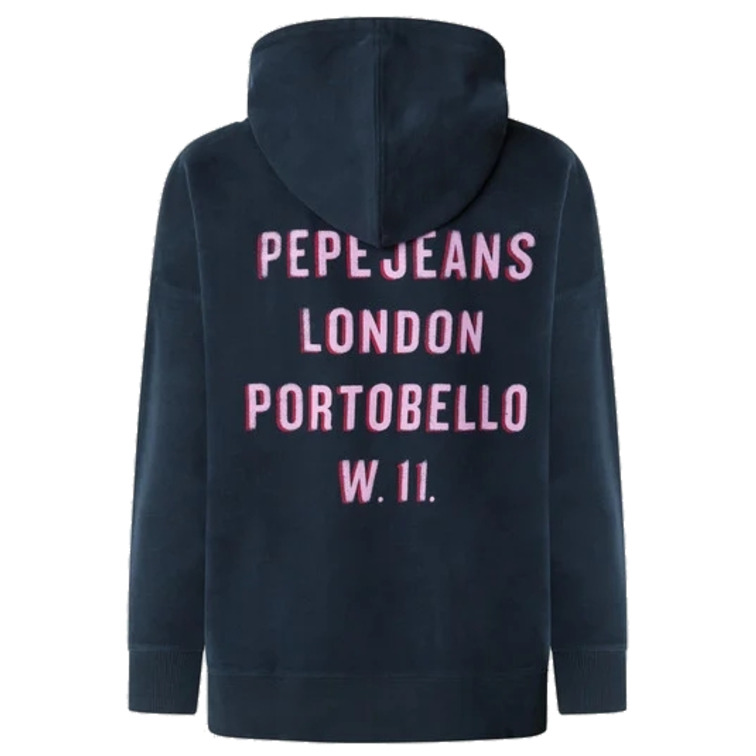 SUDADERA CON CAPUCHA MUJER PEPE JEANS ESPALDA ESTAMPADA
