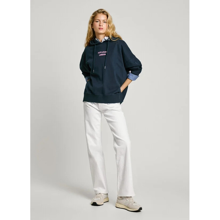SUDADERA CON CAPUCHA MUJER PEPE JEANS ESPALDA ESTAMPADA