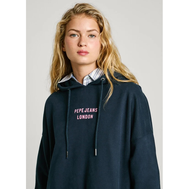SUDADERA CON CAPUCHA MUJER PEPE JEANS ESPALDA ESTAMPADA