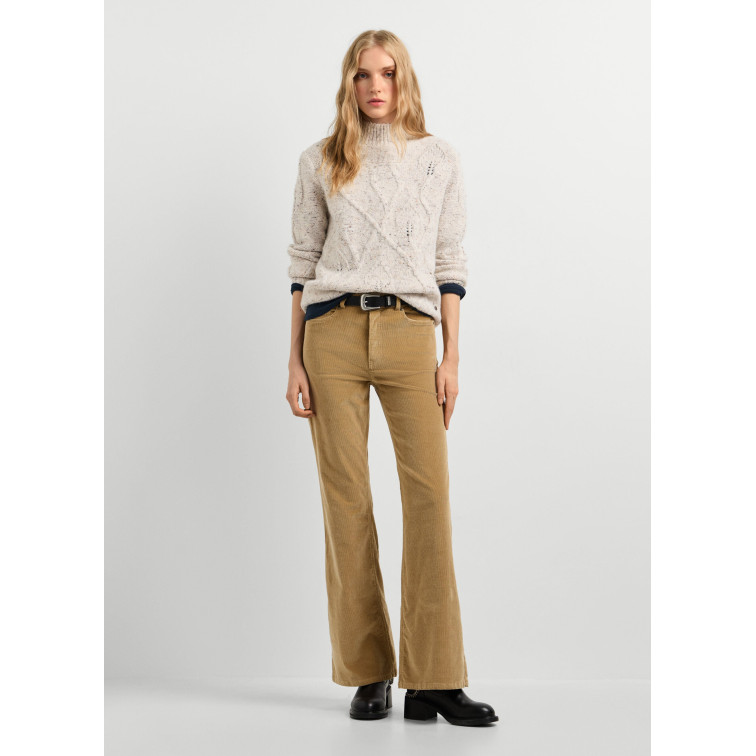 JERSEY PUNTO TRENZADO MUJER PEPE JEANS CUELLO ALTO