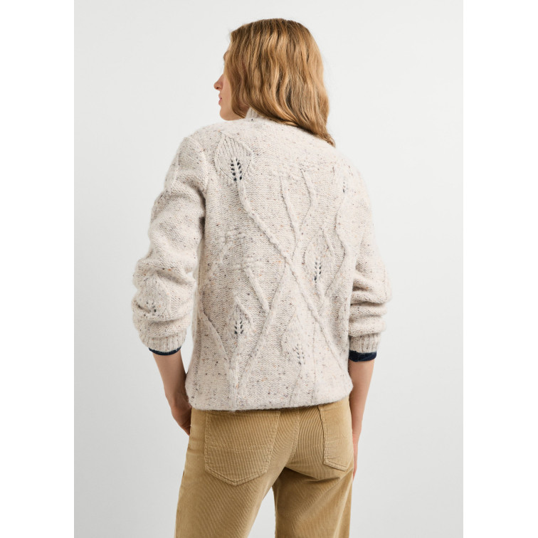 JERSEY PUNTO TRENZADO MUJER PEPE JEANS CUELLO ALTO
