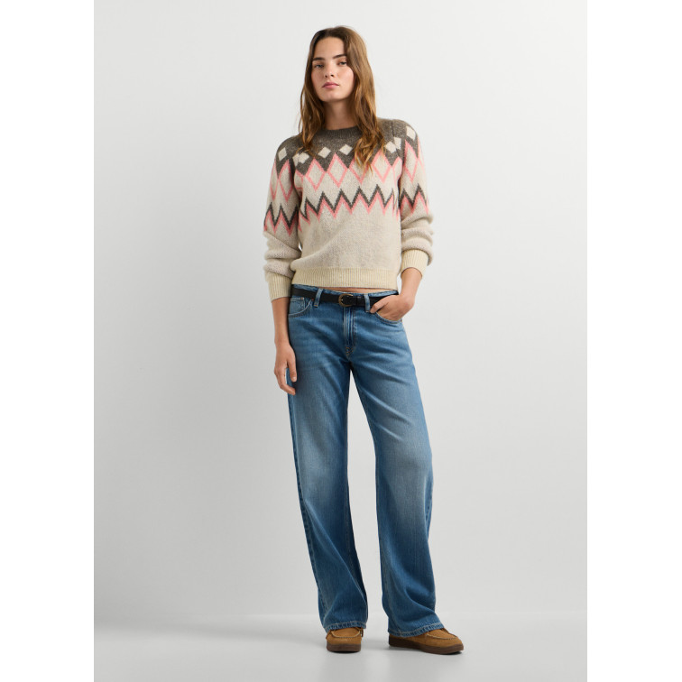 JERSEY PUNTO MUJER PEPE JEANS ESTAMPADO GEOMÉTRICO