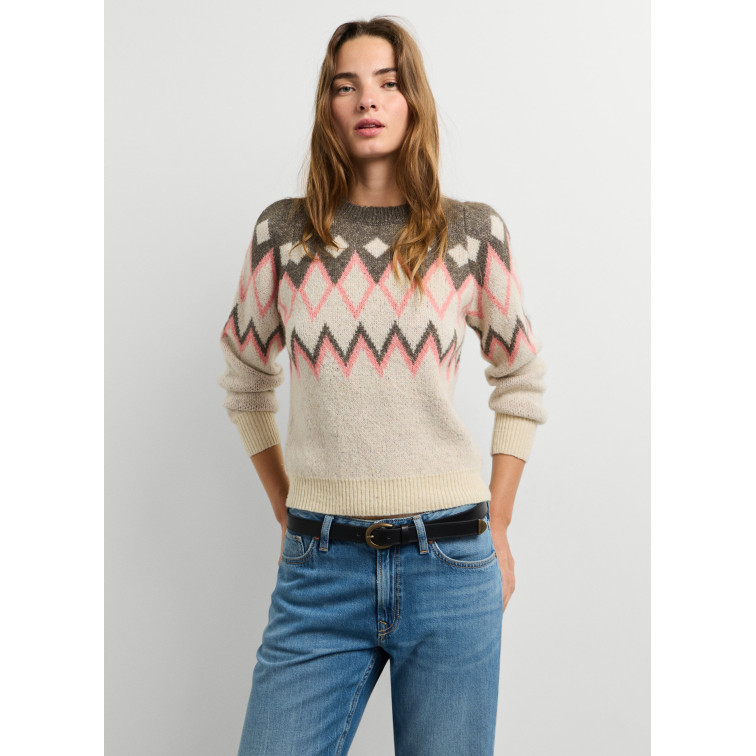 JERSEY PUNTO MUJER PEPE JEANS ESTAMPADO GEOMÉTRICO