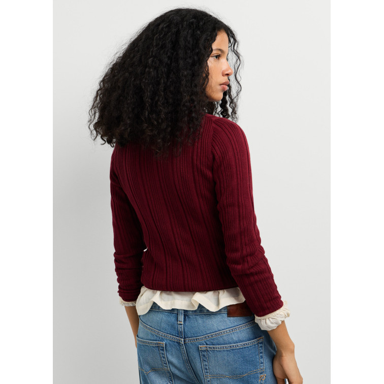 JERSEY CANALÉ MUJER PEPE JEANS CUELLO ALTO