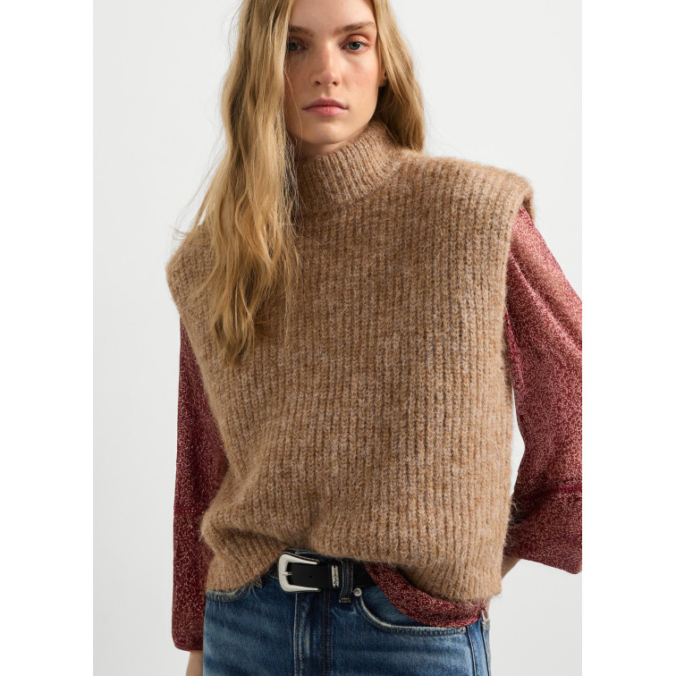 CHALECO PUNTO MUJER PEPE JEANS CUELLO ALTO